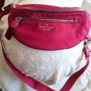 kate spade Chelsea Belt Bag Fanny Pack in Cranberry Ruby vinyl